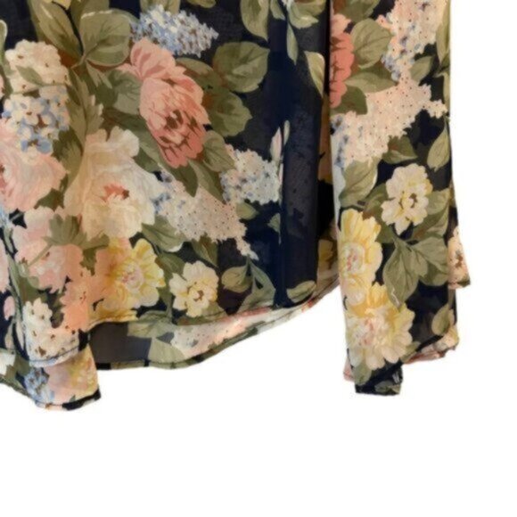 Show Me Your Mumu |  Navy Floral Hippy Dippy Party Blossom Top Blouse Size XS - Picture 7 of 10